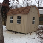 51/2" soffits on all sides of shed